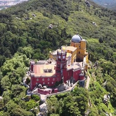 Pena Palace in the Sintra hills
